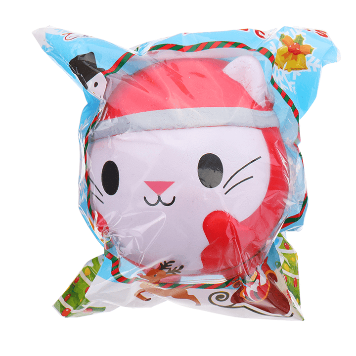 Chameleon Christmas Cat Doll Squishy 12X10X10Cm Slow Rising with Packaging Collection Gift Soft Toy - Trendha