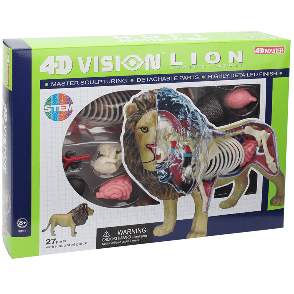 4D MASTER Lion Beast Wild Animal Internal Organs Anatomy Teaching Model Puzzle Assembly Toy - Trendha