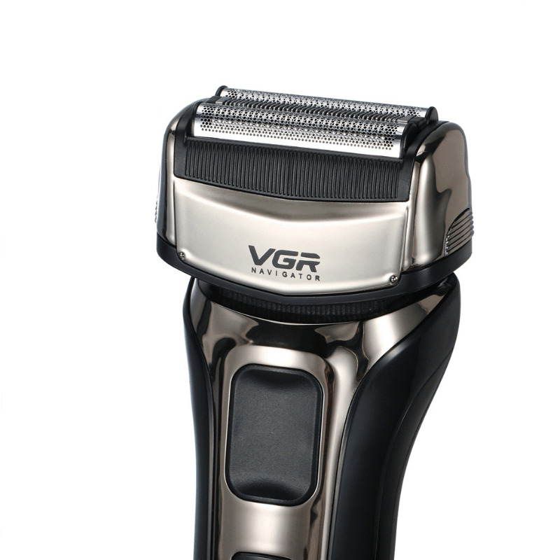 VGR Professional Shaver 3 Blade Shaper Barber Electric Shaver Wet Dry Electric Razor for Men Rechargeable Shaving Machine V-303 EU Plug - Trendha