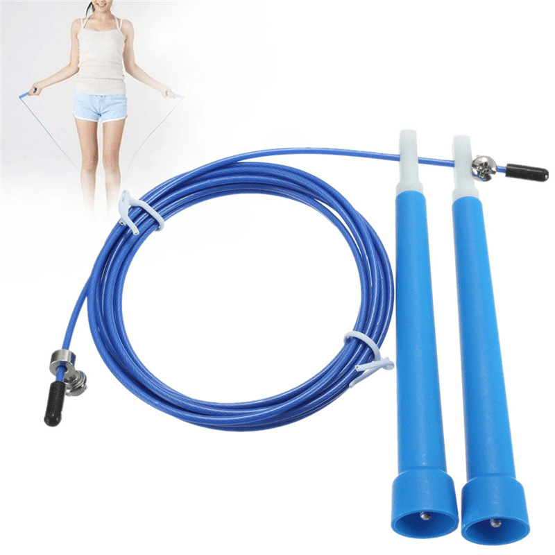 Upscale Speed Wire Skipping Adjustable Jump Rope Exercise Cardio Sport Rope Jumping - Trendha
