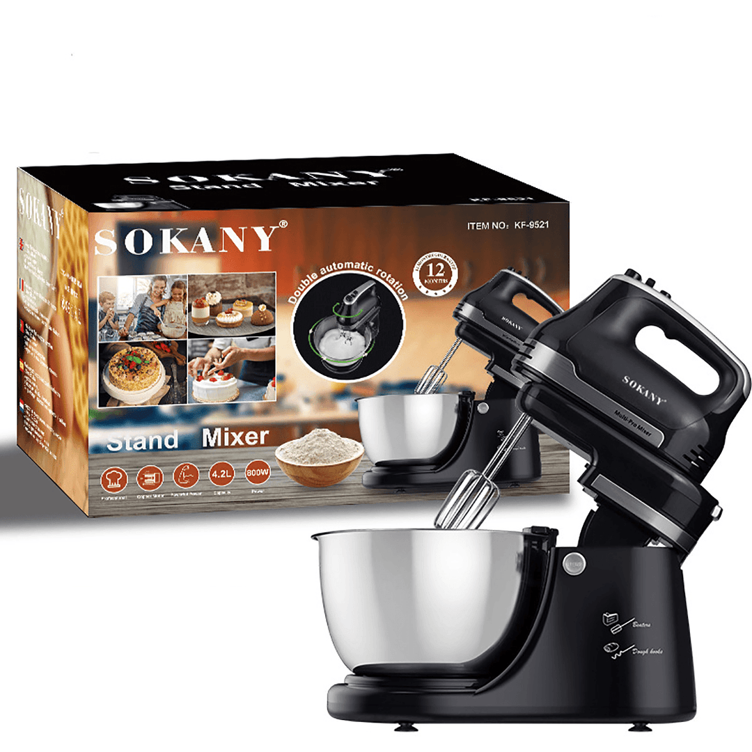 SOKANY Electric Stand Mixer Automatic Cream Dough Food Batter Beater Egg Blender - Trendha