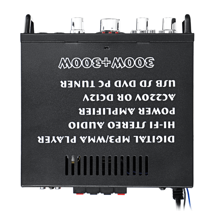 AV-263BT 2X300W 110-220V Bluetooth Audio Power Amplifier EQ Stereo AMP Car Home 2CH AUX USB FM SD HIFI Digital Radio - Trendha