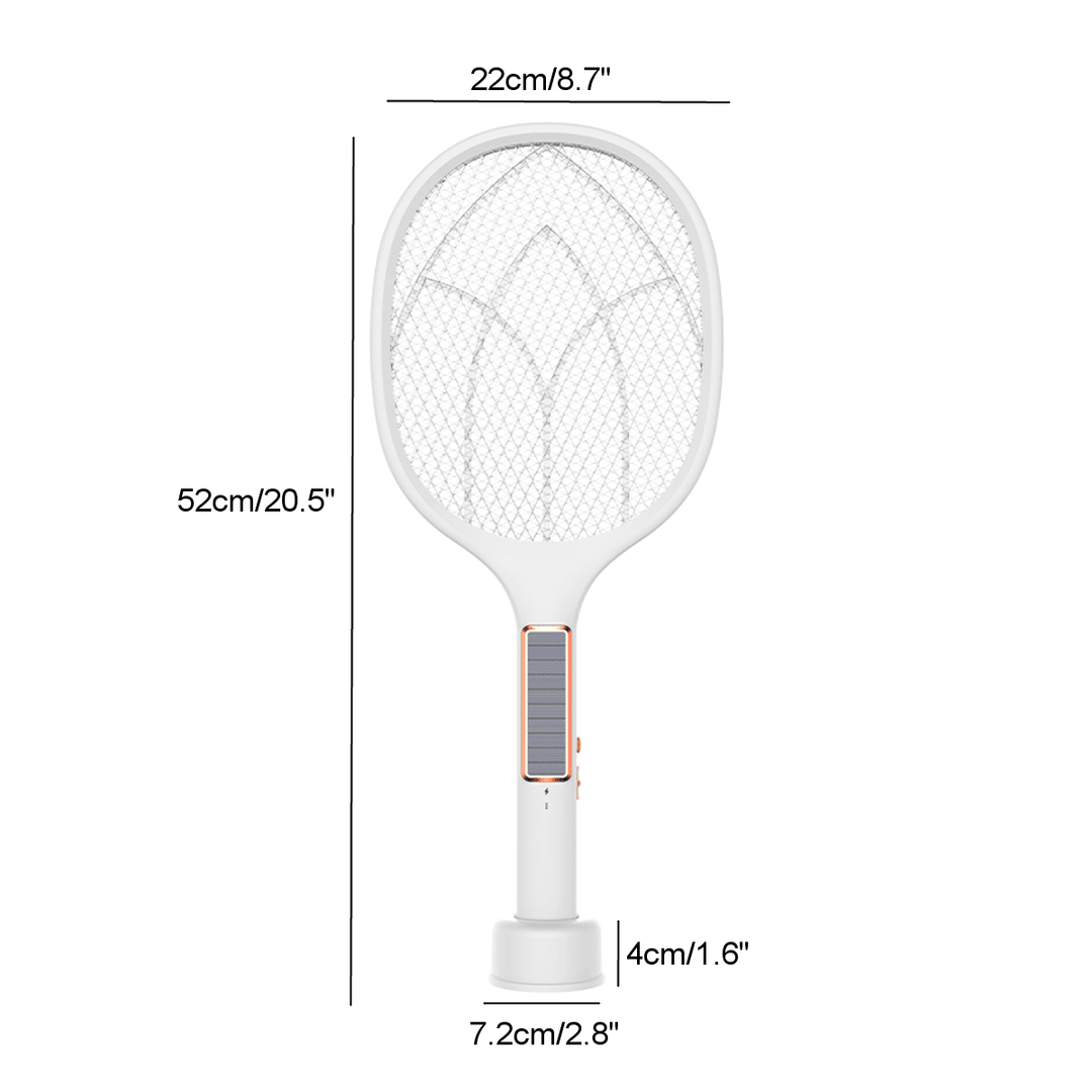 Solar Charging Three-In-One Electric Mosquito Swatter Motor Mosquito Trap + Mosquito Lamp USB Plug - Trendha