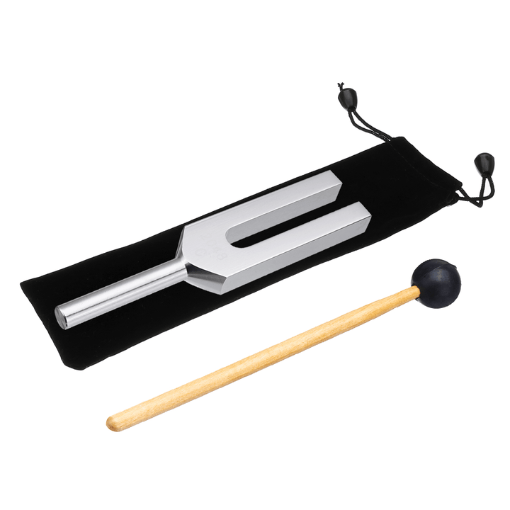 2048HZ Tuning Fork Chakra Hammer Ball + Mallet + Bag Musical Instrument - Trendha