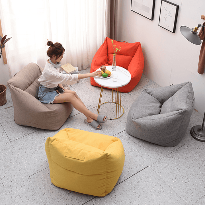 Large Bean Bag Chairs Seat Couch Sofa Cover Indoor Lazy for Adults Kids Multicolor Lazy Sofa - Trendha