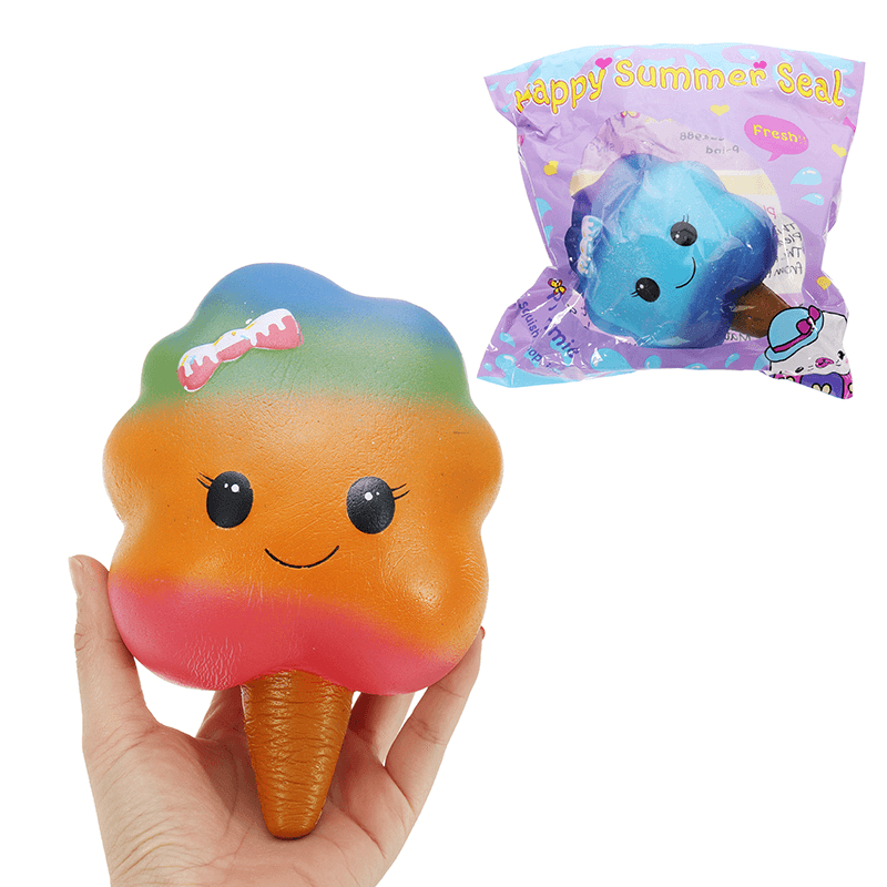 Marshmallow Squishy 18*11Cm Slow Rising Rainbow Cotton Candy Original Packaging Stress Gift Toy - Trendha