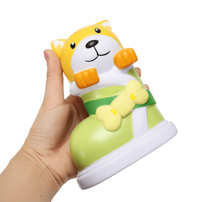 Squishyshop Puppy in Boots Jumbo Dog Shoes Squishy Slow Rising with Packaging Collection Gift Decor - Trendha