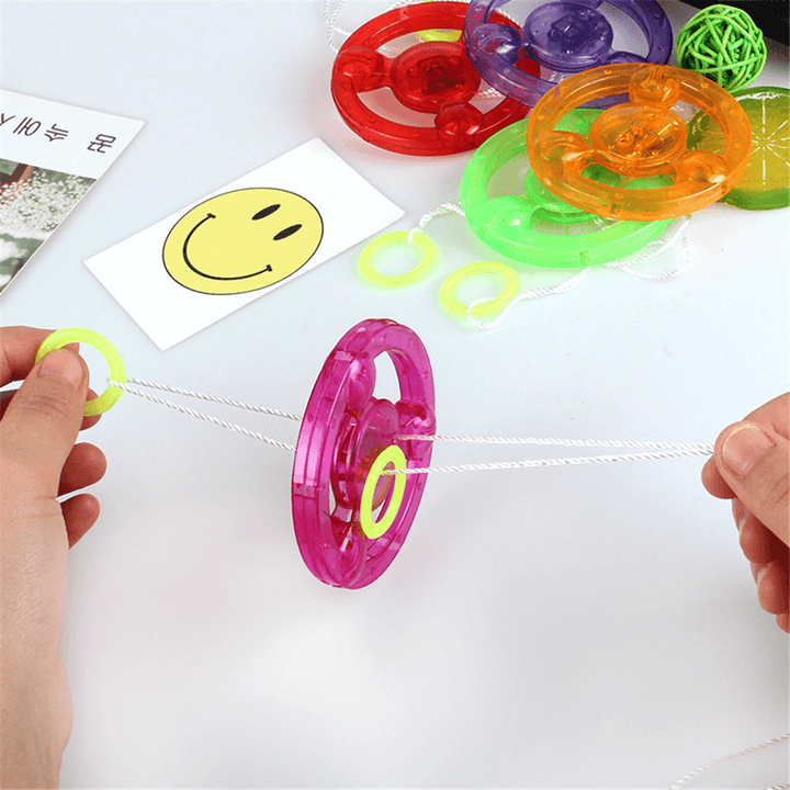 Pull String Flashing Flywheel Flashing Top Childhood Classic Toy for Kids and Adluts - Trendha