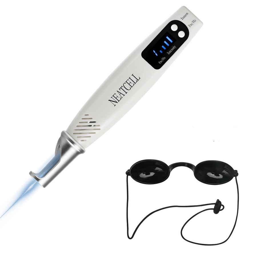 Laser Picosecond Pen Portable Red and Blue Laser Eyebrow Washing Machine Freckle Removal Tattoo Spot Mole Pen - Trendha