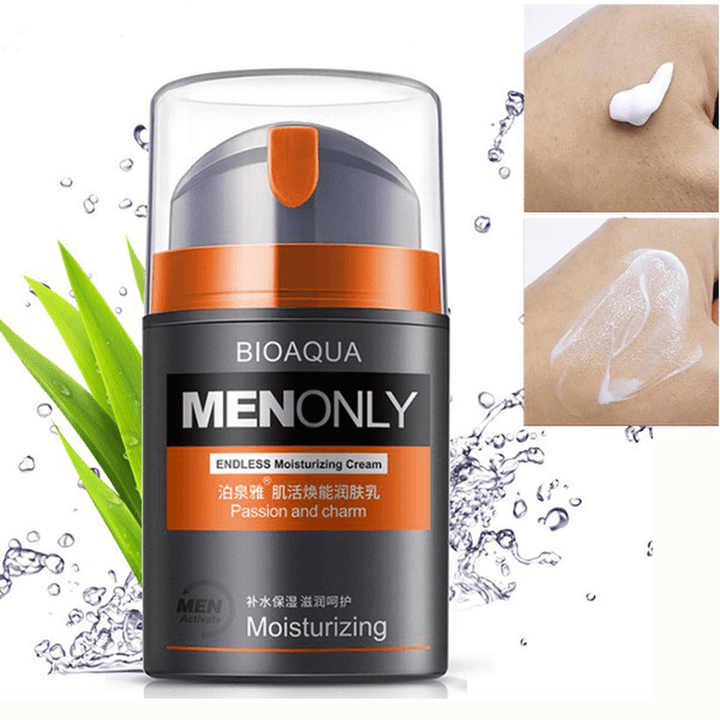 50G Men Repair Facial Cream Face Lotion Moisturizing Oil Balance Skin Care - Trendha