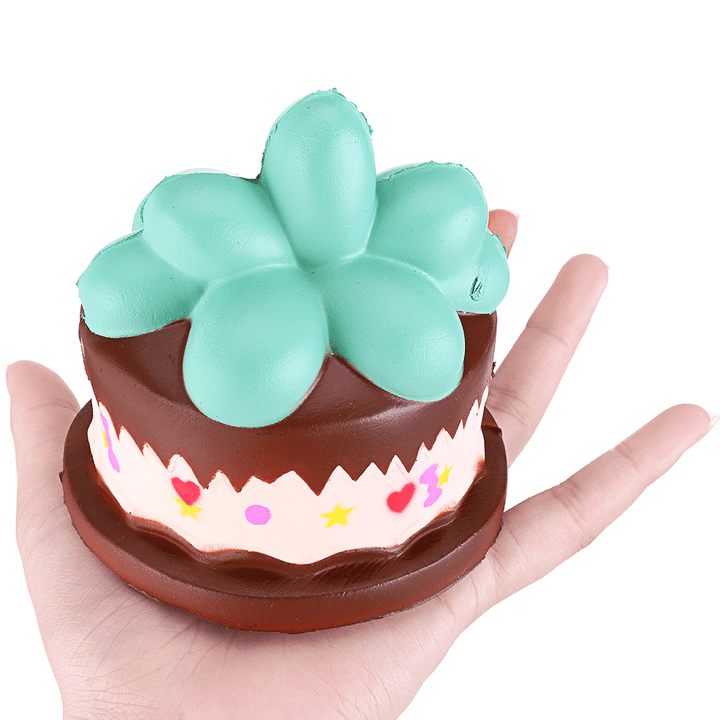 Squishy Plant Chocolate Cream Cake 9CM Slow Rising Rebound Toys with Packaging Gift Decor - Trendha