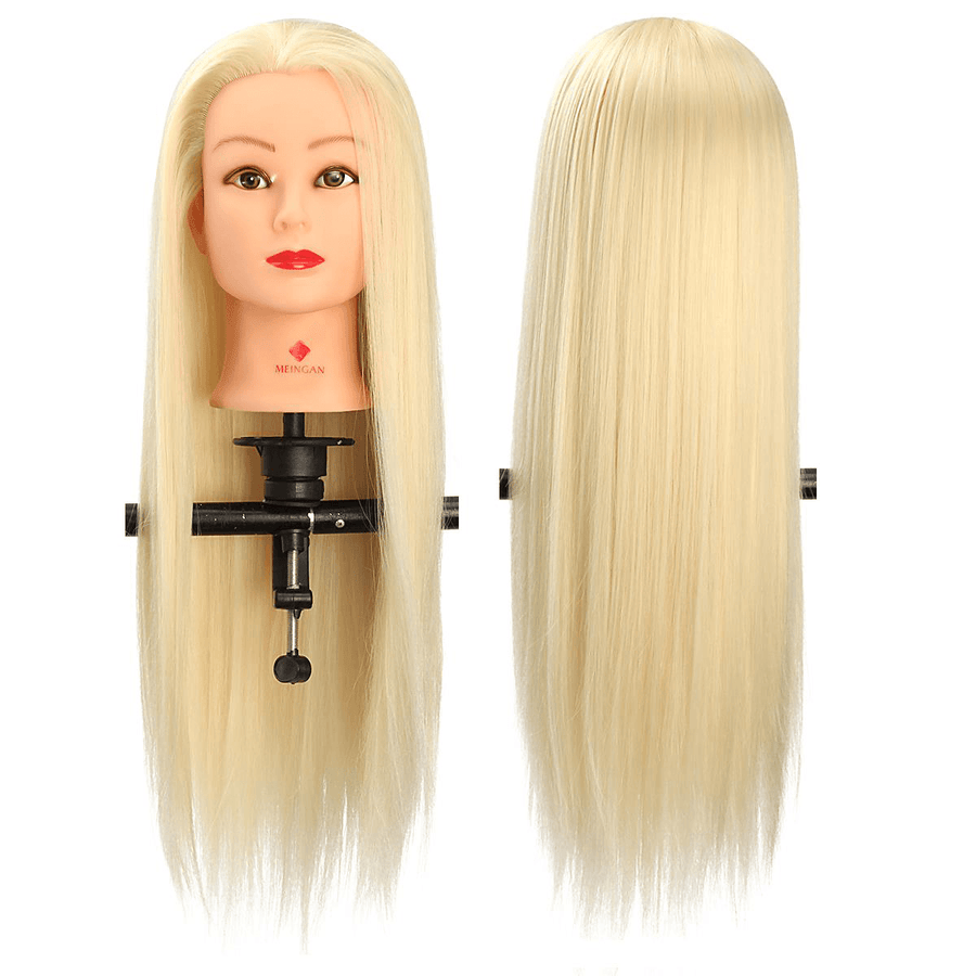 29'' Hair Salon Hairdressing Training Practice Model Mannequin Doll Head with Clamp - Trendha