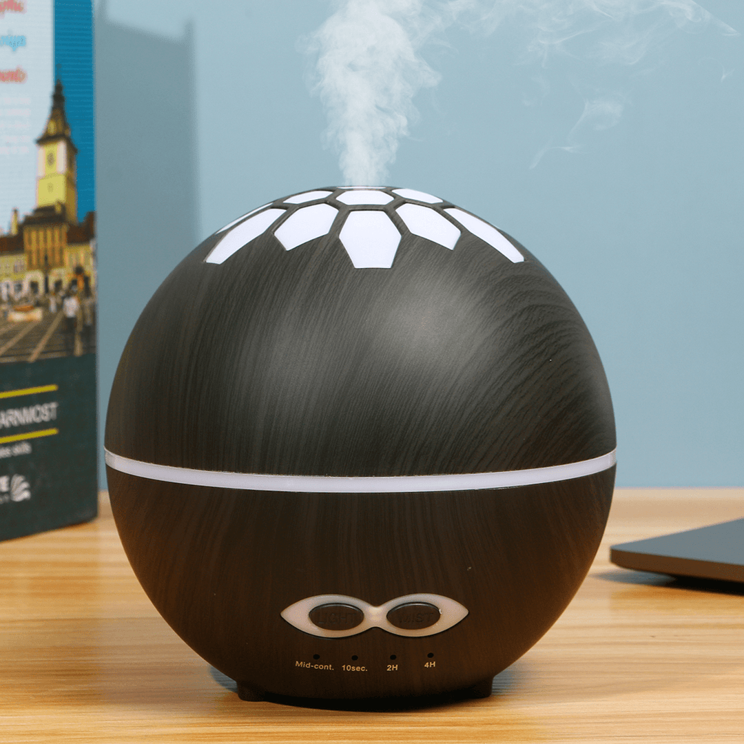 400Ml Ultrasonic Air Humidifier Essential Oil Aroma Diffuser Mist Maker Remote Control with 7 Colors Night Lights - Trendha