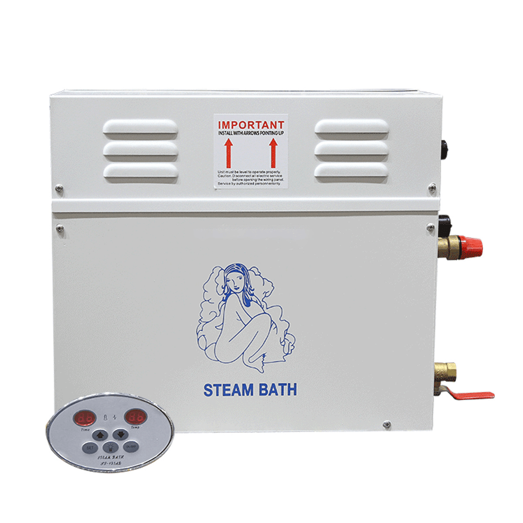 220V 3KW/4.5KW Waterproof Sauna Steamer Pot Engine Machine Bathroom SPA Slimming Generator for Home SPA Bathroom Hotel Shower Bath - Trendha
