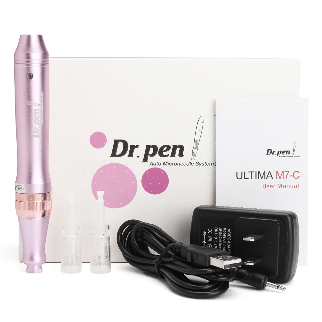 ULTIMA-M7 Electric Derma Dr. Pen Auto Micro Needles Roller + 12Pin Needles - Trendha