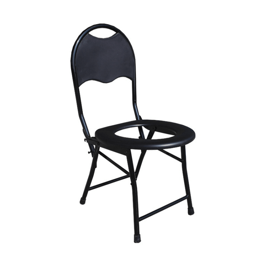 Foldable Medical Backrest Commode Chair Potty Chair for Elderly Gravida - Trendha