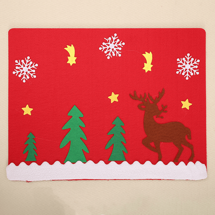Christmas Party Home Decoration Elk Glove Table Mats Ornament Toys for Kids Children Gift - Trendha