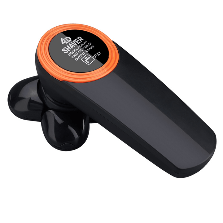 Five-Headed Shaving Beard Cordless Electric Shaver 1.5H USB Fast Charging IPX7 Waterproof Hair Razor for Men - Trendha