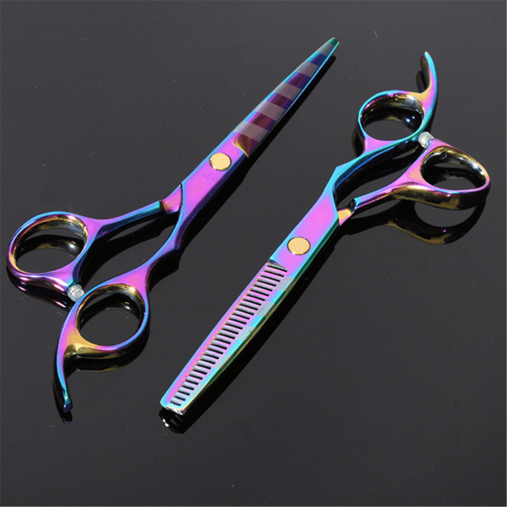 3 Pcs/Set Professional Stainless Steel Hair Cutting Thinning Scissors Barber Tool Hair Scissor Comb Set Hairdressing Shears Kit - Trendha