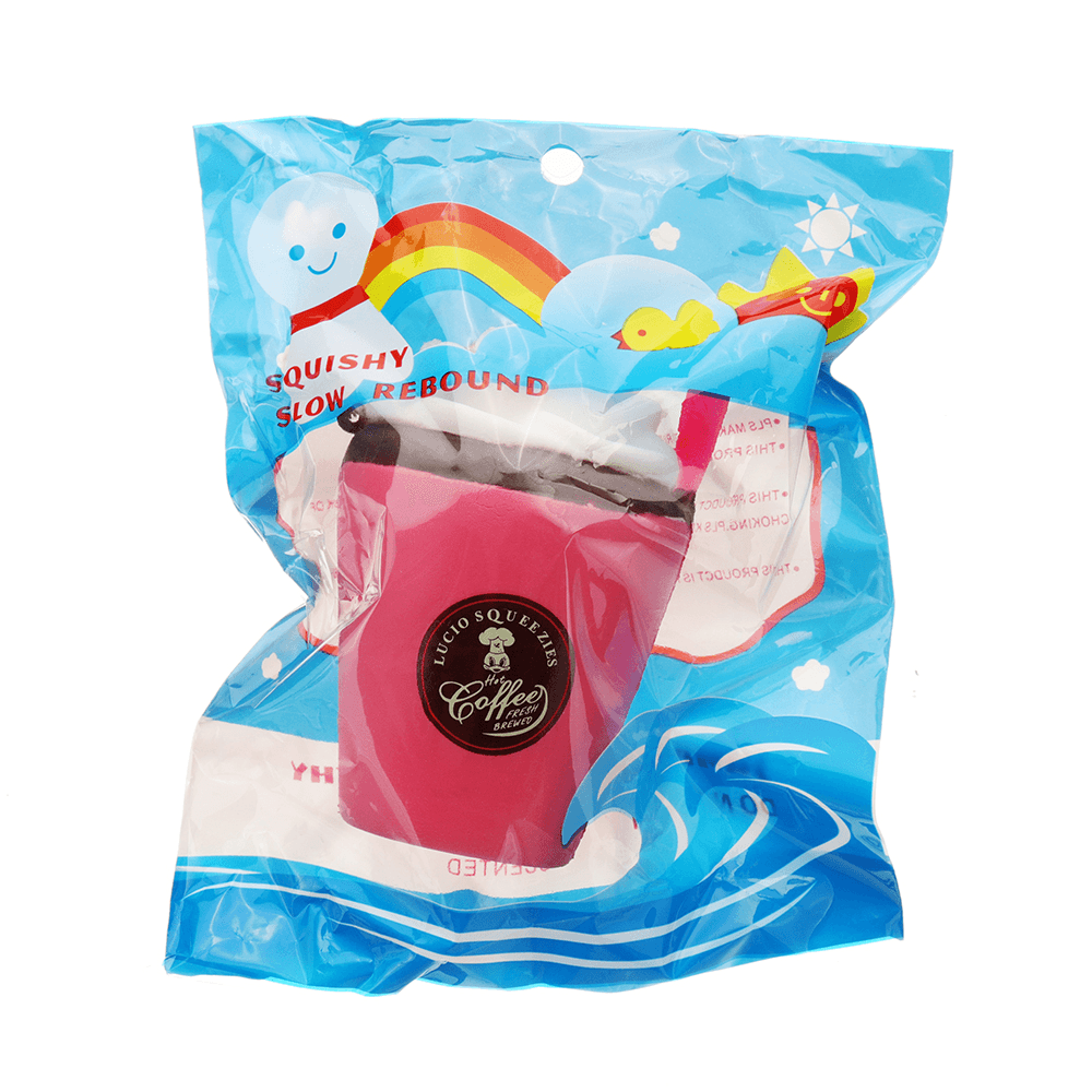 Strawberry Ice Cream Cup Squishy 12Cm Slow Rising with Packaging Collection Gift Soft Toy - Trendha