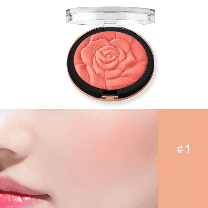 Blush Fashion Flower Shaped Blusher Powder Makeup Cosmetic Natural Blush Powder Blush Palette Face Makeup Peach Blushes - Trendha