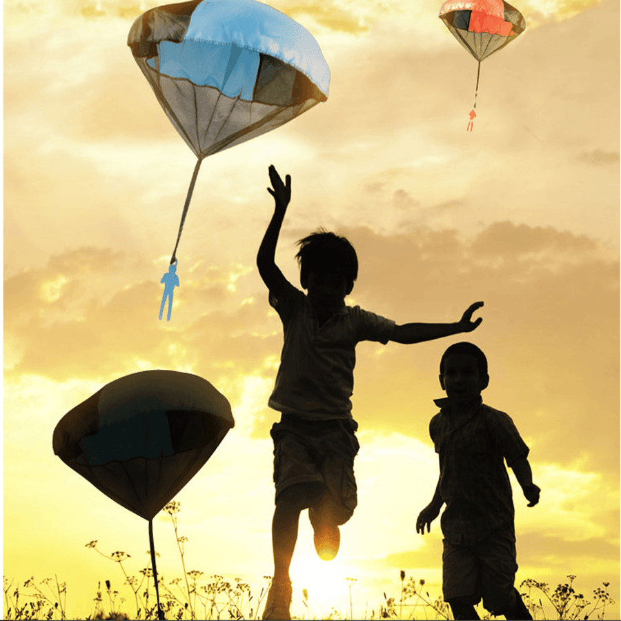 Kids Hand Throwing Parachute Kite Outdoor Play Game Toy - Trendha
