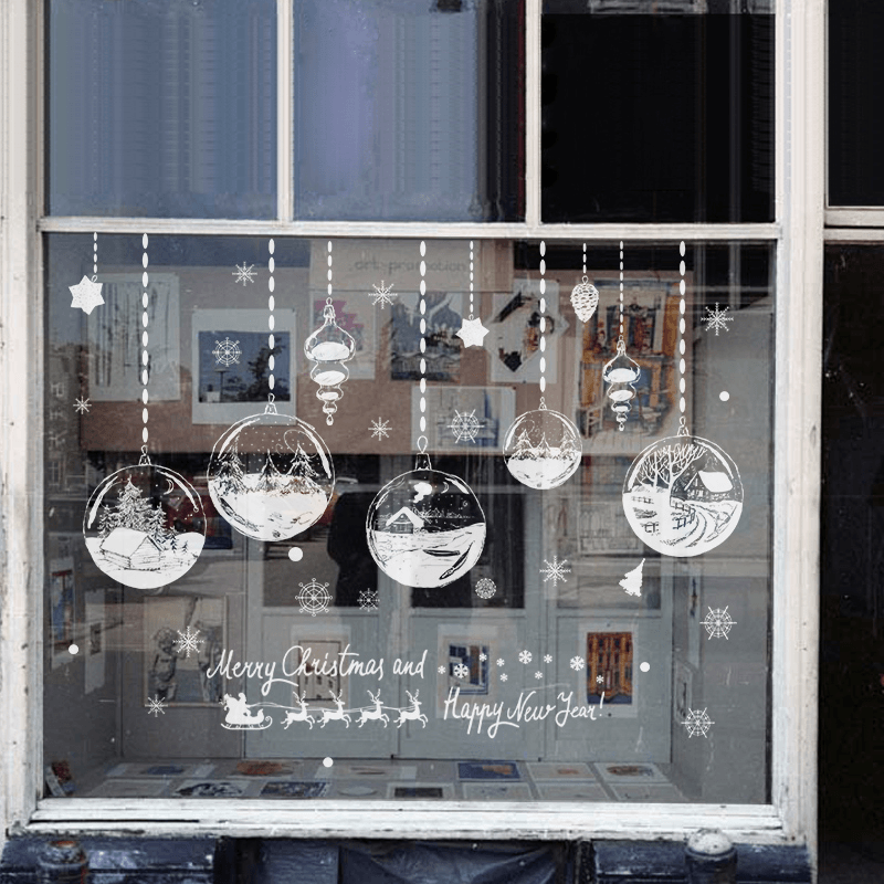 Miico XL862 Christmas Sticker Home Decoration Sticker Window and Wall Sticker Shop Decorative Stickers - Trendha