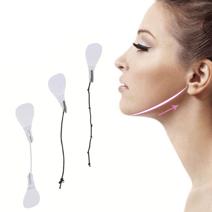 40Pcs/Set Invisible Thin Face Stickers V-Shape Face Facial Line Wrinkle Sagging Skinface Lift up Fast Chin Adhesive Tape - Trendha