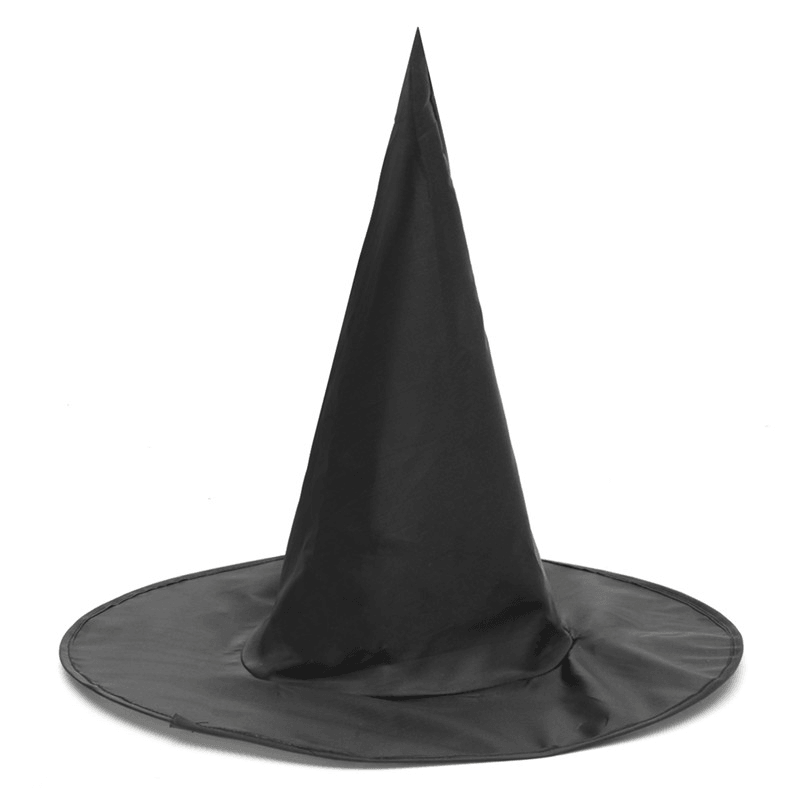Halloween Witch Black Pointy Hat Adult Kids Cosplay Costumes 37 X38Cm - Trendha