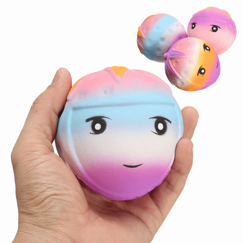 Squishy Strawberry Face 9Cm Soft Slow Rising with Packaging Collection Gift Decor Toy - Trendha