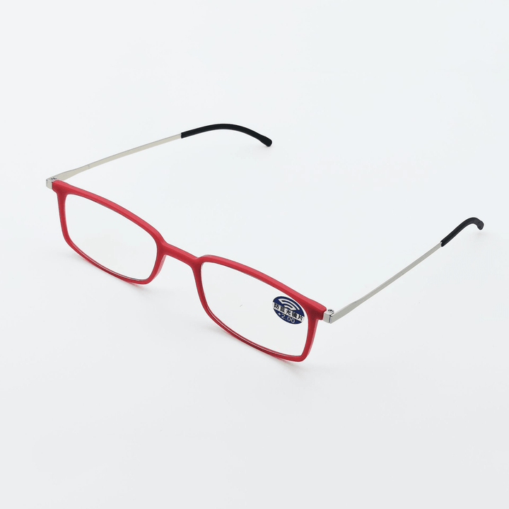 Portable TR90 Anti-Bluelight Presbyopic Reading Glasses+Case Ultra-Thin Paper High-Definition Resin Bookmark Glasses for Men & Women - Trendha