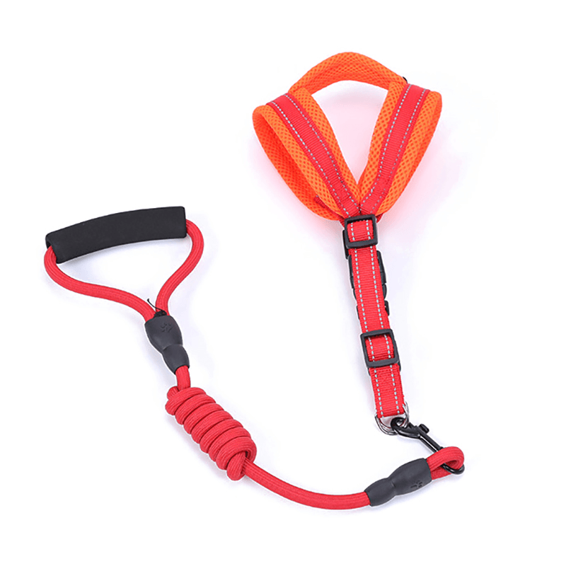 Pet Dog Cat Mesh Breathable Comfortable Strap Dog Traction Rope Adjustable Rope Buckle Dog Chain - Trendha