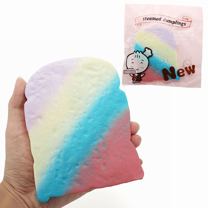 Squishyshop Toast Bread Slice Squishy 14Cm Soft Slow Rising with Packaging Collection Gift Decor Toy - Trendha