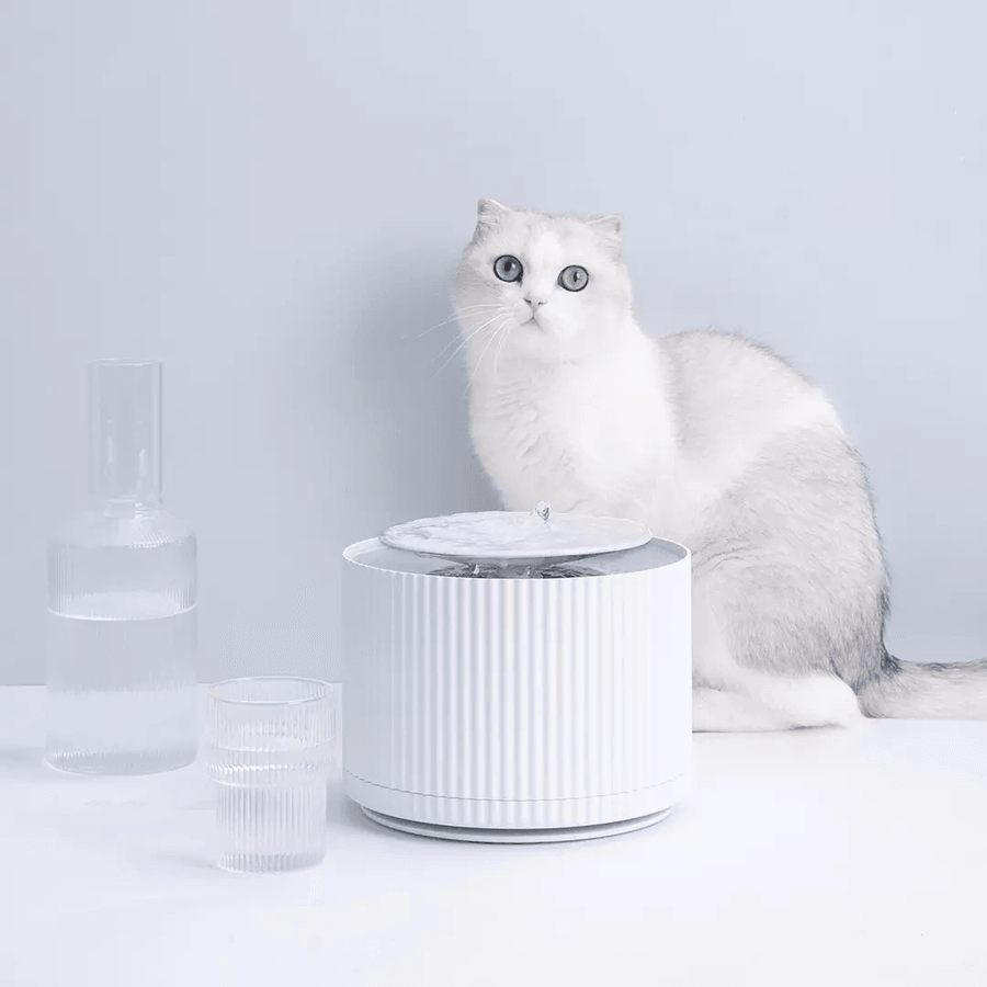 FURRYTAIL Smart Cat Pet Water Dispenser Water Purifier 5 Layer Filter 360 Degree Open Drinking Tray Pet Drinking Fountain from Pet Smart Feeder - Trendha