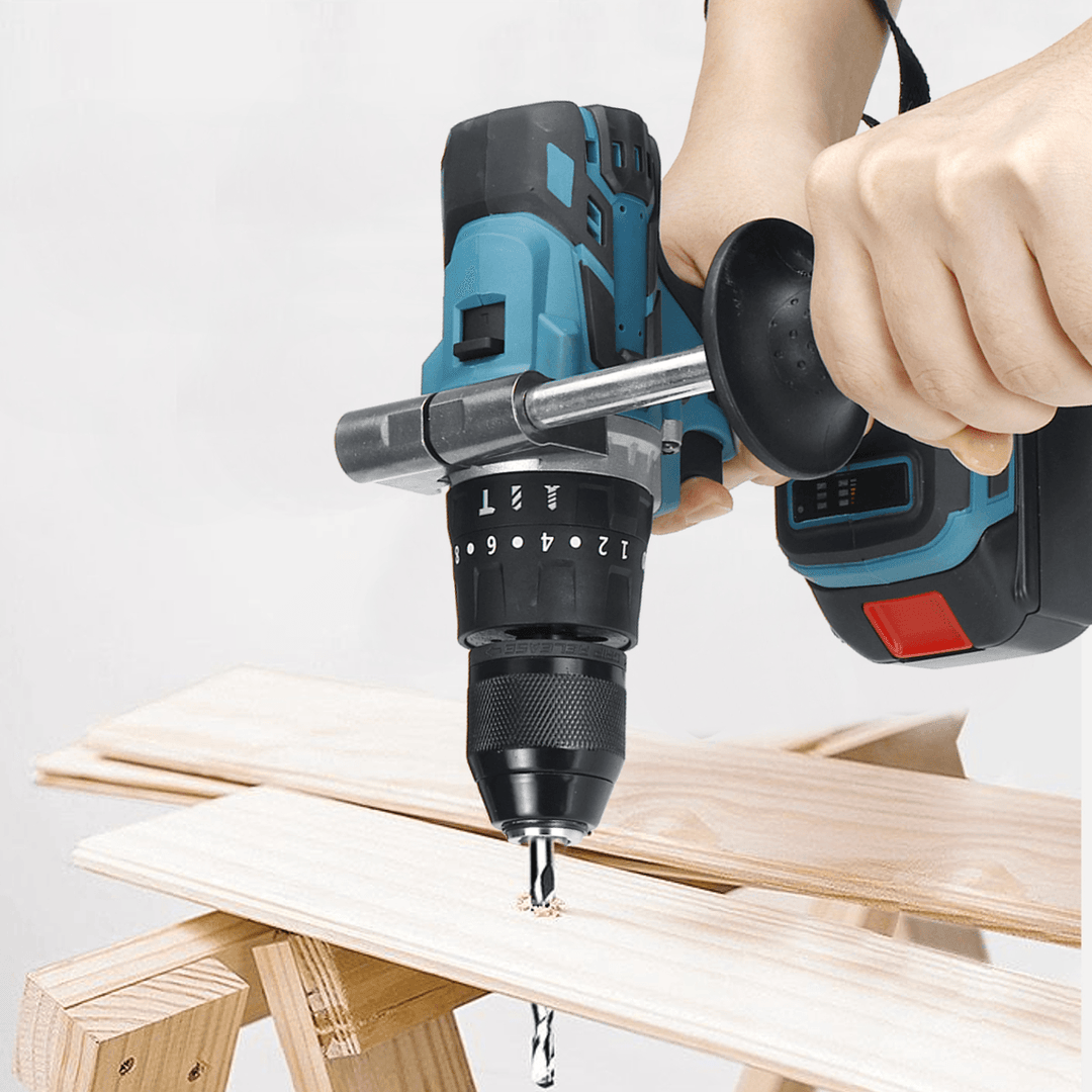 Electric Cordless Drill 2 Speed Brushless with Batteries & Handel - Trendha