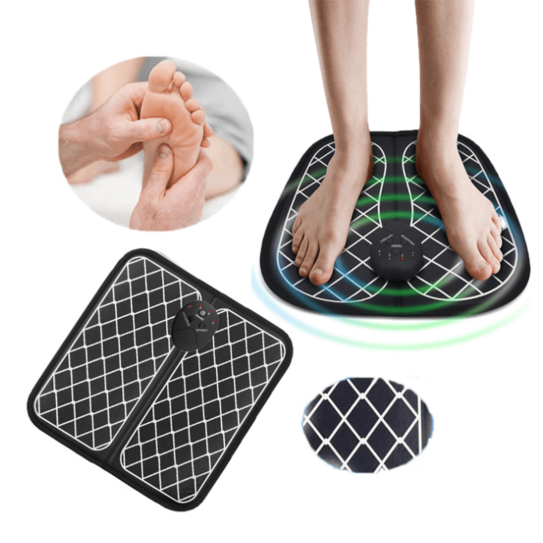 Electric EMS Foot Massager Physiotherapy Pedicure Tens Mat Foot Vibrator Machine - Trendha