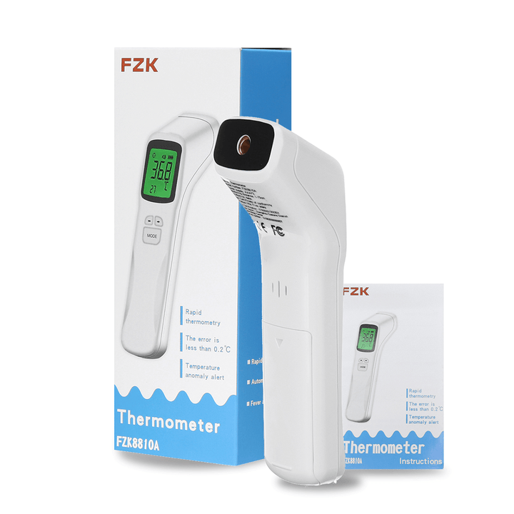 Portable Non-Contact Forehead Infrared Thermometer 3-Colors Backlight LCD Digital Handheld Thermometer - Trendha