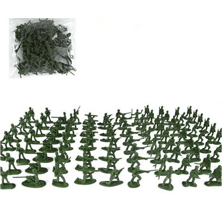 Miniature Accessories 100Pcs Toy Army Set-Piece Simulated Military Parade Scene of War Toys for Boy - Trendha