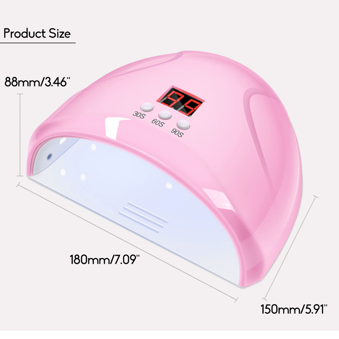 Nail Phototherapy Nail Dryer Machine Led Lamp Induction Quick-Drying Household Nail Polish Glue Dryer - Trendha