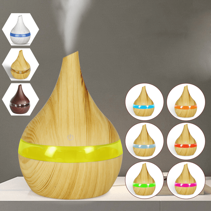 300Ml Electric Ultrasonic Air Mist Humidifier Purifier Aroma Diffuser 7 Colors LED USB Charging for Home Car Office - Trendha