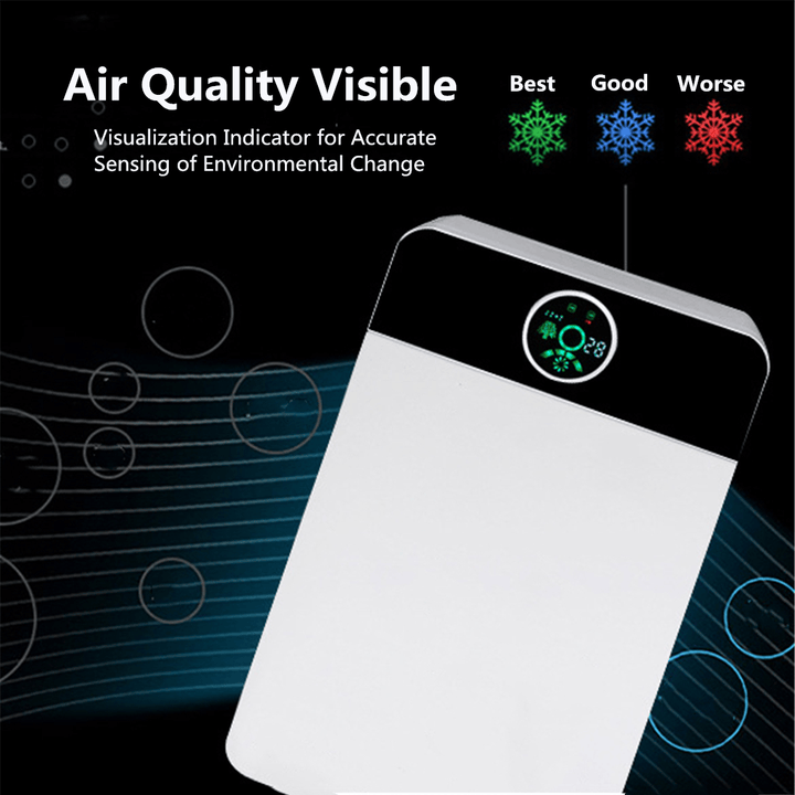 220V Air Purifier Ozone Anion Allergens Dust Cleaner Composite Filter W/ Remote Control - Trendha