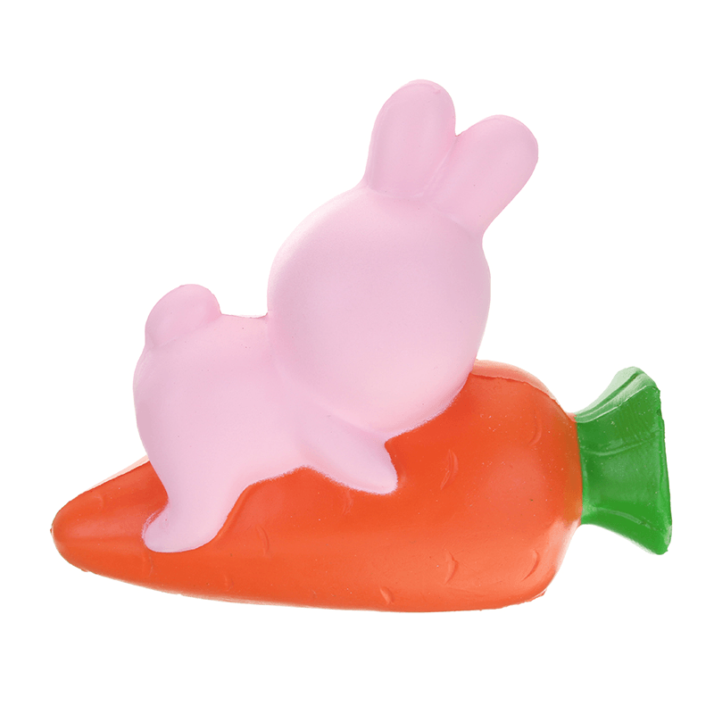 Yunxin Squishy Rabbit Bunny Holding Carrot 13Cm Slow Rising with Packaging Collection Gift Decor Toy - Trendha