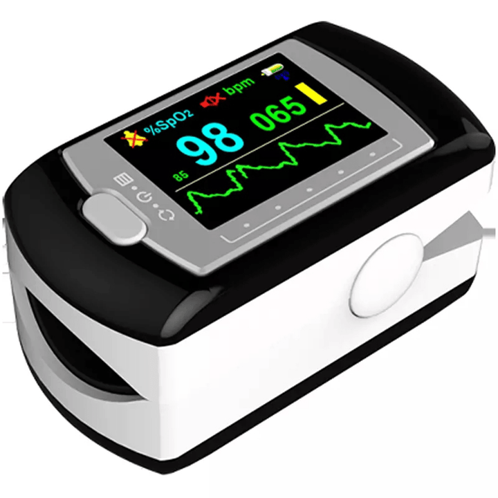 CMS50E Portable Fingertip Pulse Oximeter OLED SPO2 Blood Oxygen Saturation Heart Rate Monitor Saturator USB Connector Alarm - Trendha