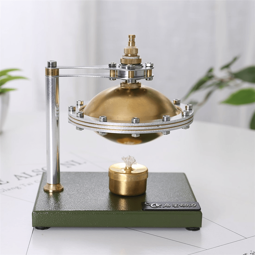 Assembly UFO Spin Suspension Steam Stirling Engine with Copper Boiler Educational Toys - Trendha
