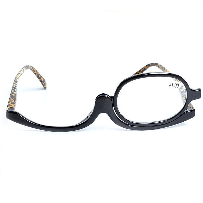 Rotating Makeup Glasses Magnifying Glasses Cosmetic Folding Eyeglasses Tools Kit - Trendha