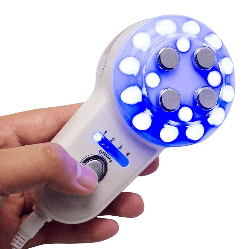 Luckyfine 4 In1 RF Radio Frequency Skin Firming Blue LED Photon Machine Facial Skin Care Wrinkle Removal - Trendha