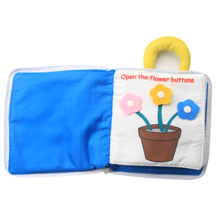 Infant Early Education Soft Cloth Books Baby Learning Activity Practice Hands Book Toys - Trendha
