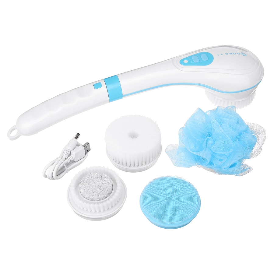 Electric Bath Body Shower Spinning Spa Brush Massage Scrubber Cleaning Bath Brush - Trendha