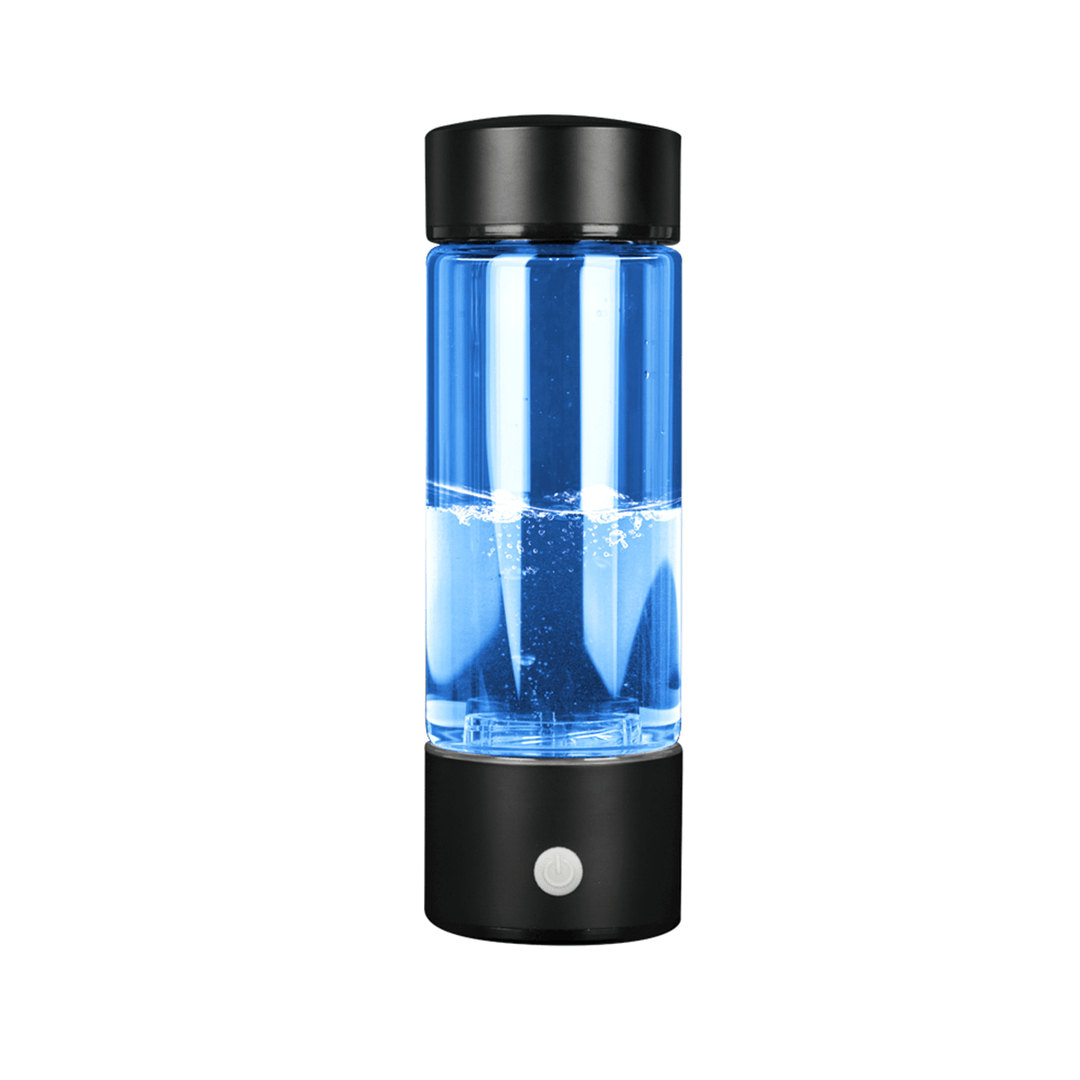 3-IN-1 430ML Hydrogens-Rich Water Cup Portable Water Filter Bottle 3 Minutes Electrolys - Trendha