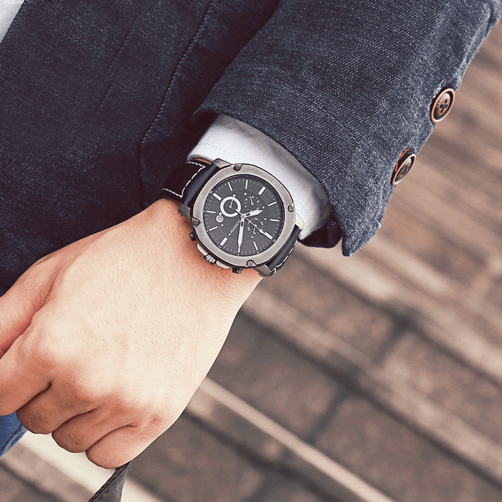 OCHSTIN GQ039 Bussiness Style Male Wristwatch Gentlement Quartz Movement Watch - Trendha